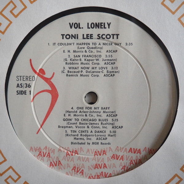 Toni Lee Scott : Vol. Lonely (LP, Album)