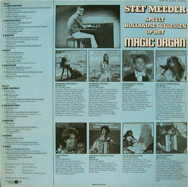 Stef Meeder : Stef Meeder Speelt Hollandse Suksessen Op Het Magic Organ (LP, Album, RE)
