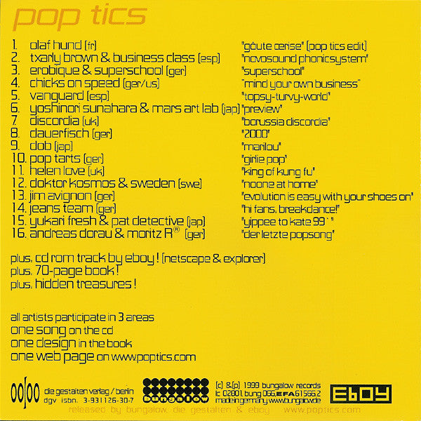 Various : Pop Tics (CD, Comp, Enh)