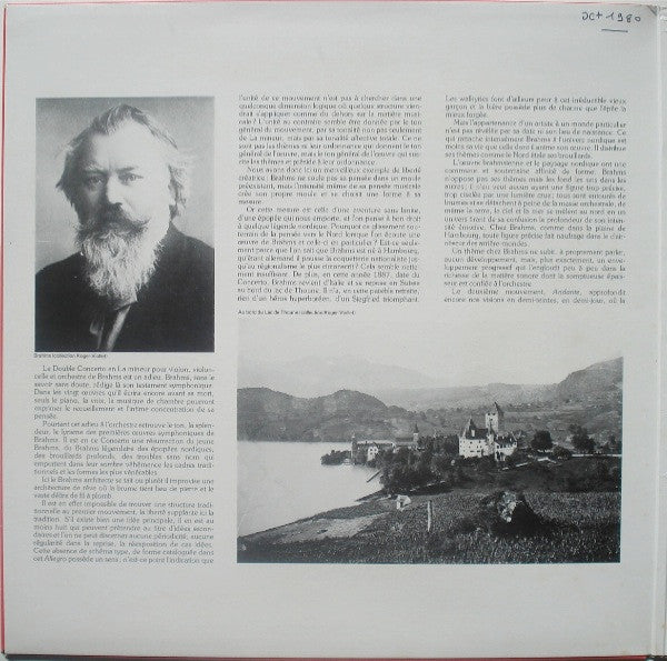 Johannes Brahms — Itzhak Perlman, Mstislav Rostropovich, Concertgebouworkest, Bernard Haitink : Brahms: Double Concerto (LP)