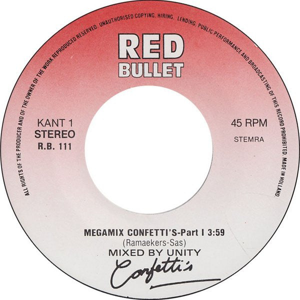 Confetti's : Megamix (7", Single)