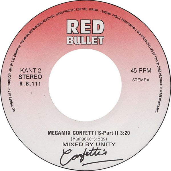 Confetti's : Megamix (7", Single)