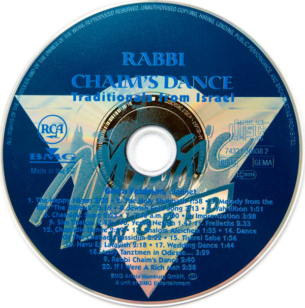 Giora Feidman : Rabbi Chaim's Dance (Traditionals From Israel) (CD, Comp, RM)