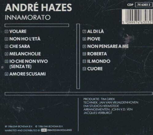 André Hazes : Innamorato (CD, Album)