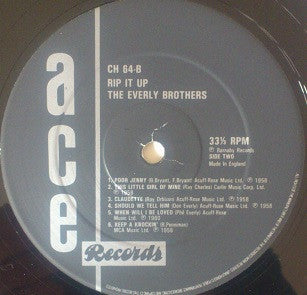 Everly Brothers : Rip It Up (LP, Comp, Mono)
