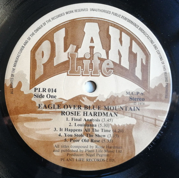 Rosemary Hardman : Eagle Over Blue Mountain (LP, Album)