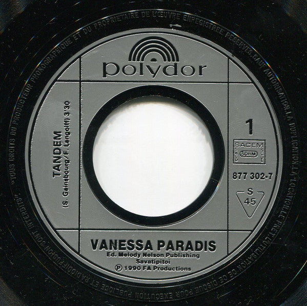Vanessa Paradis : Tandem (7", Single)
