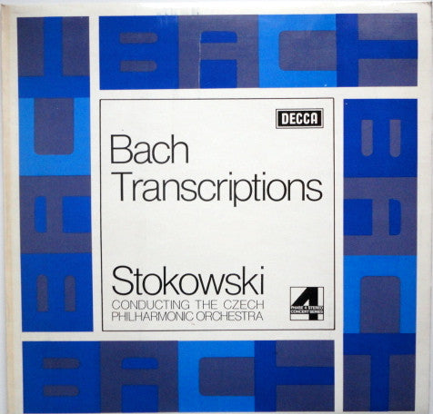 Johann Sebastian Bach, Leopold Stokowski Conducting The Czech Philharmonic Orchestra : Bach Transcriptions (LP)