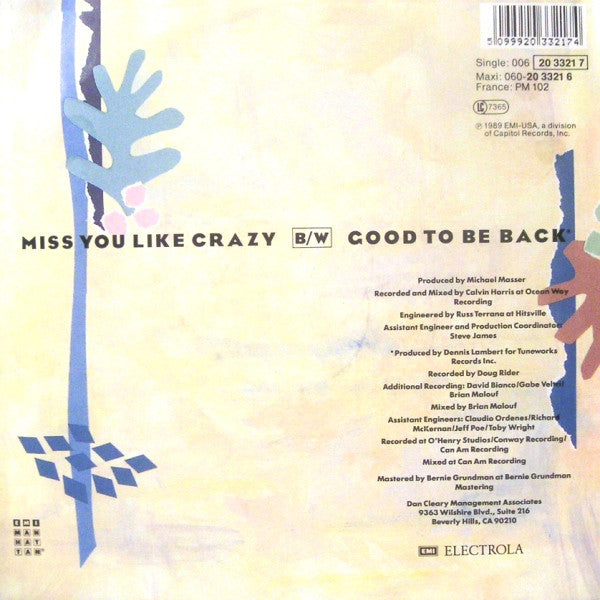 Natalie Cole : Miss You Like Crazy (7", Single)