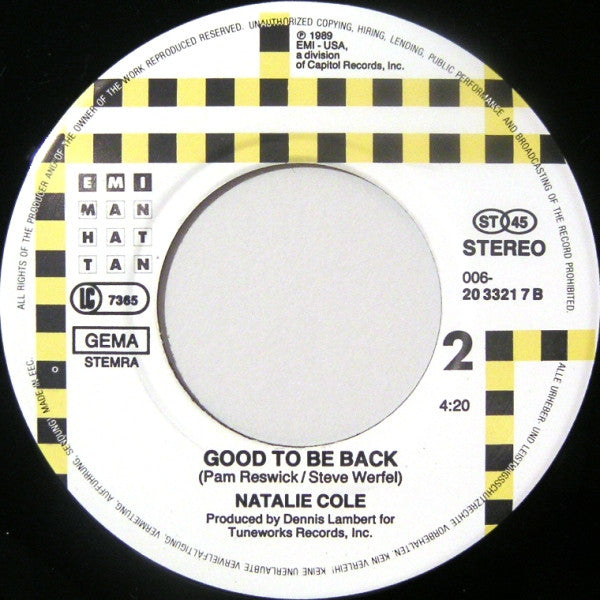 Natalie Cole : Miss You Like Crazy (7", Single)