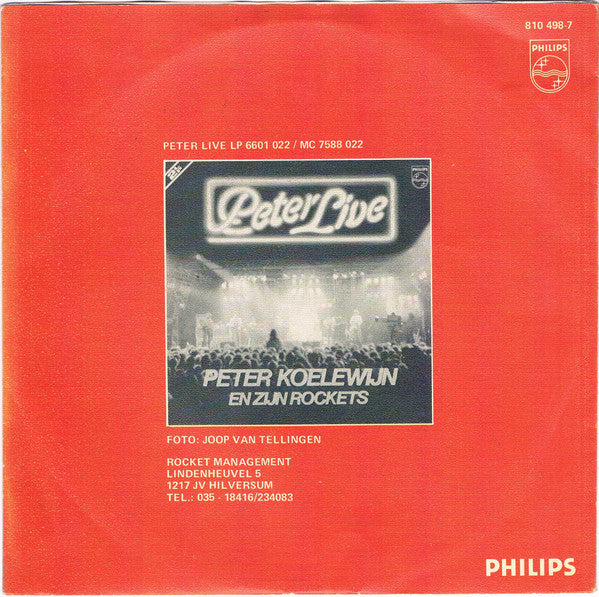 Peter Koelewijn & Zijn Rockets : De Tijger Is Los (7", Single)