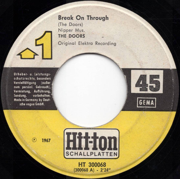 The Doors : Break On Through (7", Single)