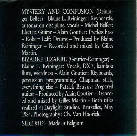 Blaine L. Reininger : Mystery And Confusion (7", Single)