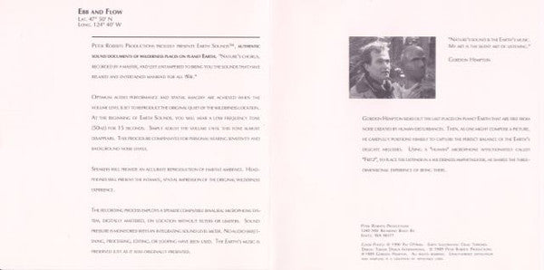 Gordon Hempton : Ebb And Flow (CD, Album)