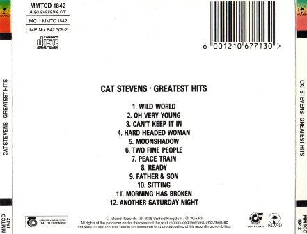 Cat Stevens : Greatest Hits (CD, Comp)