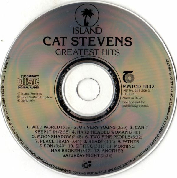 Cat Stevens : Greatest Hits (CD, Comp)