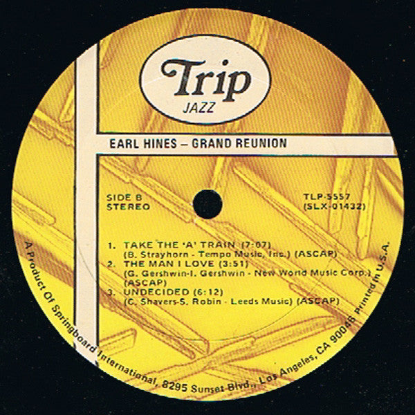 Earl Hines : Grand Reunion (LP, Album, RE)
