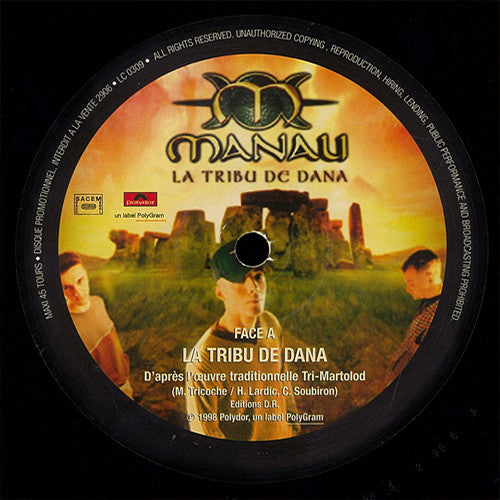Manau : La Tribu De Dana  (12", Maxi, Promo)