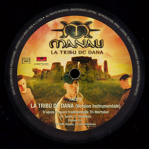 Manau : La Tribu De Dana  (12", Maxi, Promo)