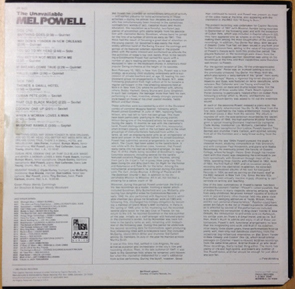 Mel Powell : The Unavailable Mel Powell (LP, Comp, Mono, RE)