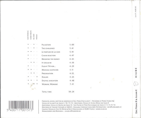 Eric "Powa" B & Julian K : Kiube (CD, Album, Dig)