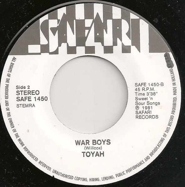 Toyah (3) : It's A Mystery (7", Single)