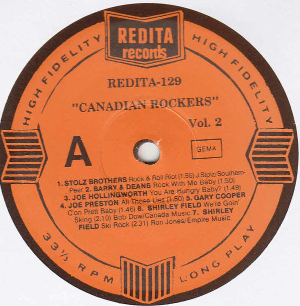 Various : Canadian Rockers Volume 2- "Rock And Roll Riot" (LP, Comp)