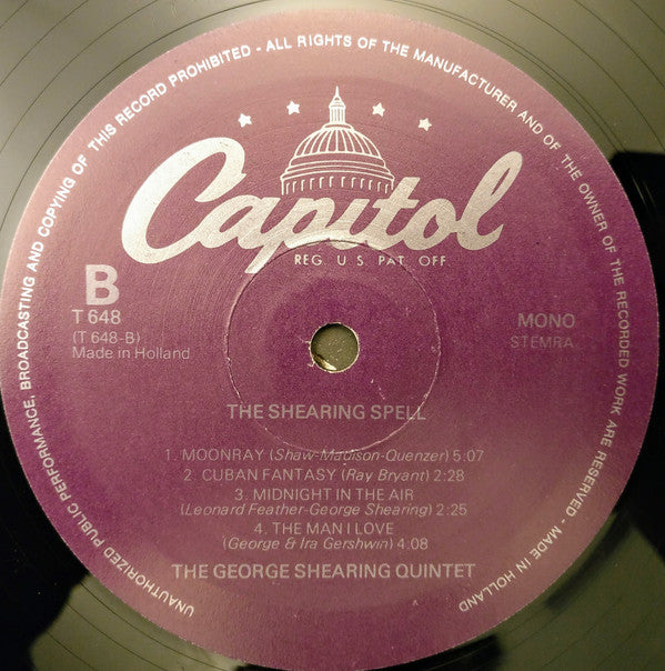 The George Shearing Quintet : The Shearing Spell (LP, Album, Mono)