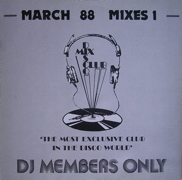 Various : March 88 Mixes 1 (12", Comp, P/Mixed)