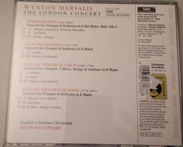Wynton Marsalis : The London Concert  (CD, Album)