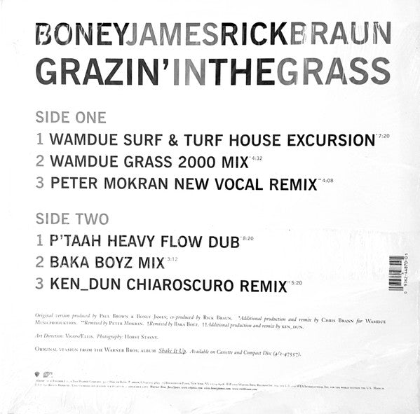 Boney James & Rick Braun : Grazin' In The Grass (12")