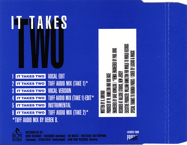 Rob Base & DJ E-Z Rock : It Takes Two (Inc. Remix) (CD, Maxi)