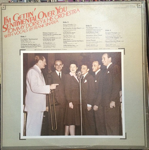 Tommy Dorsey And His Orchestra With Frank Sinatra : I'm Gettin' Sentimental Over You (2xLP, Comp, RM)