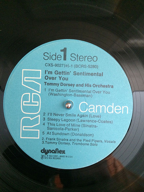 Tommy Dorsey And His Orchestra With Frank Sinatra : I'm Gettin' Sentimental Over You (2xLP, Comp, RM)