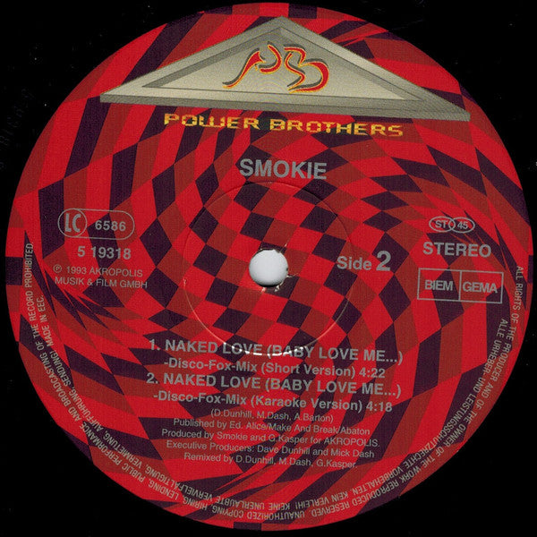 Smokie : Naked Love (Baby Love Me...) (12")