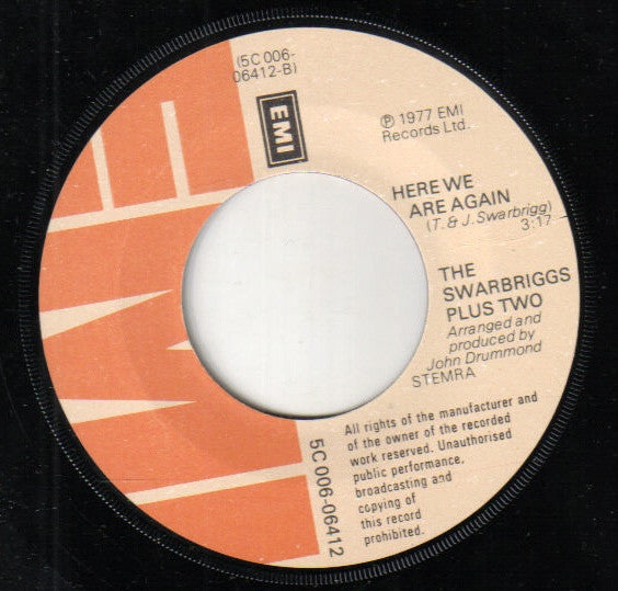 The Swarbriggs Plus Two : It's Nice To Be In Love Again (7", Single)