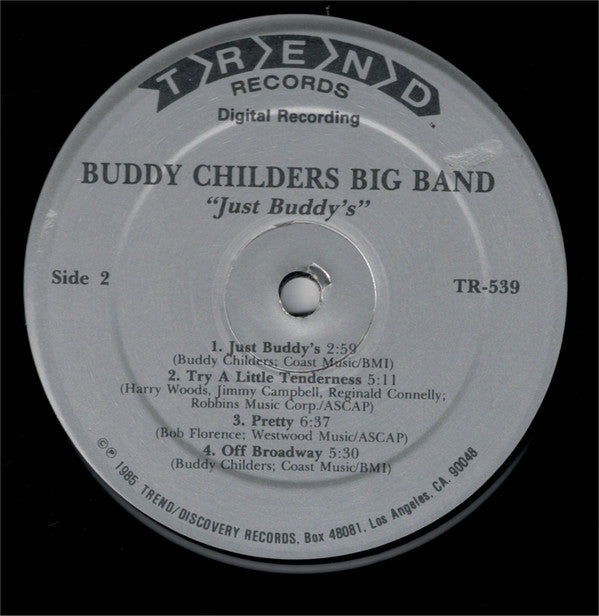 Buddy Childers Big Band : Just Buddy's (LP, Album)