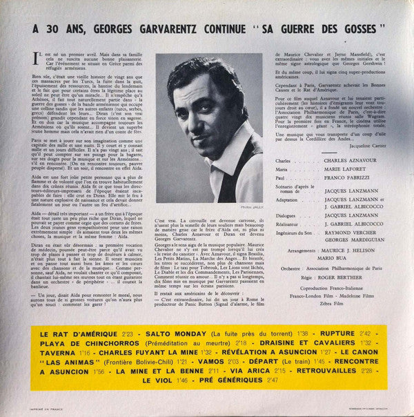 Georges Garvarentz : Le Rat D'Amérique (LP, Album, Mono, gat)