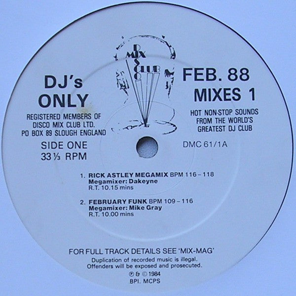 Various : February 88 - Mixes 1 (12", Comp, Mixed)