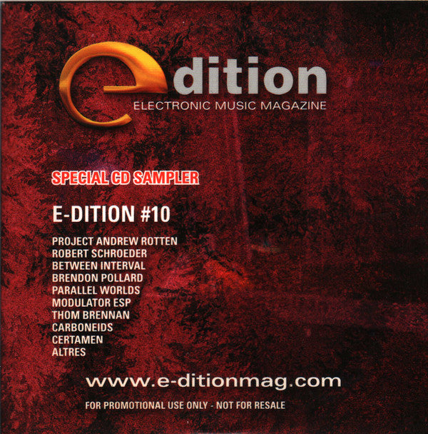 Various : Special CD Sampler E-dition #10 (CD, Comp, Promo, Smplr)