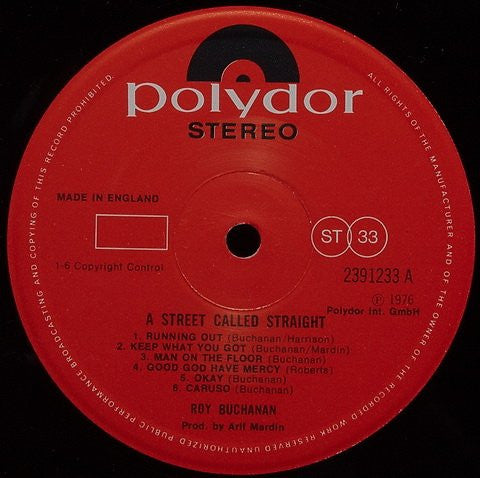 Roy Buchanan : A Street Called Straight (LP, Album)
