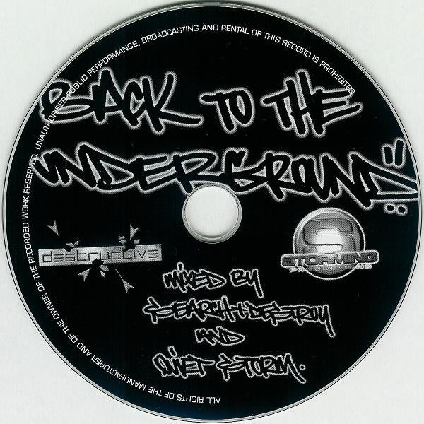 Various : Back To The Underground (CD, Mixed)