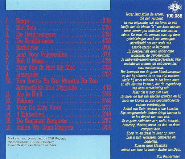 André van Duin : Op Dolle Toeren (CD, Album)