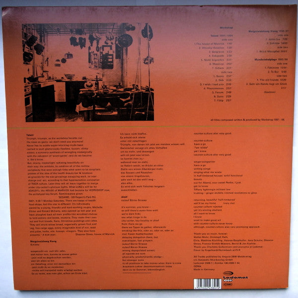 Workshop : Talent / Meiguiweisheng Xiang / Mundwinkelplage (3xLP, Album, Comp, RE)