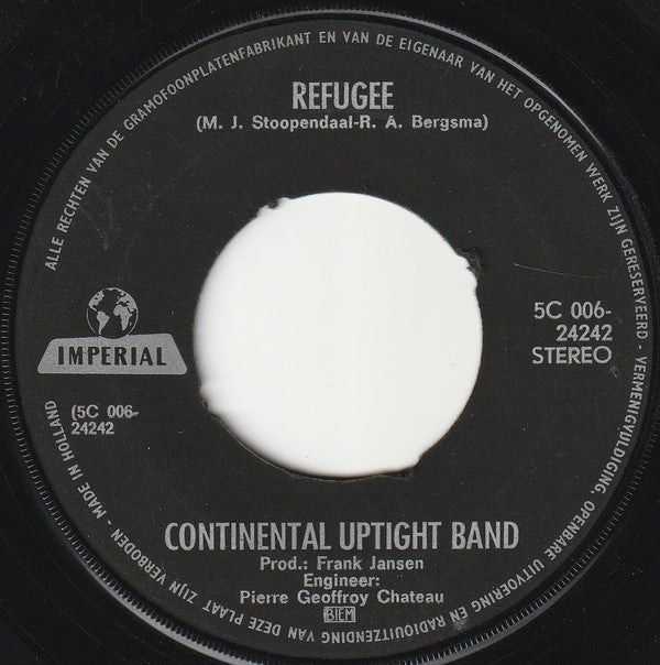 The Continental Uptight Band : Beautiful Friendship (7", Single)