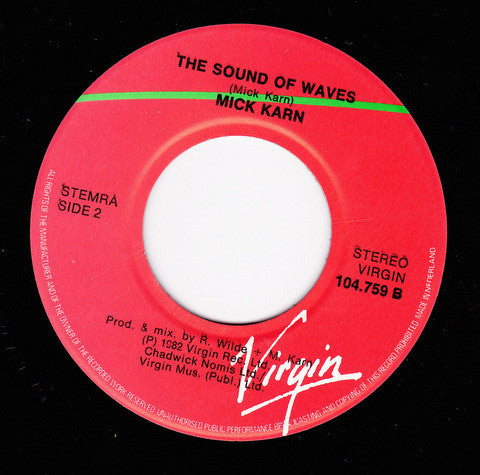 Mick Karn : Sensitive (7", Single)