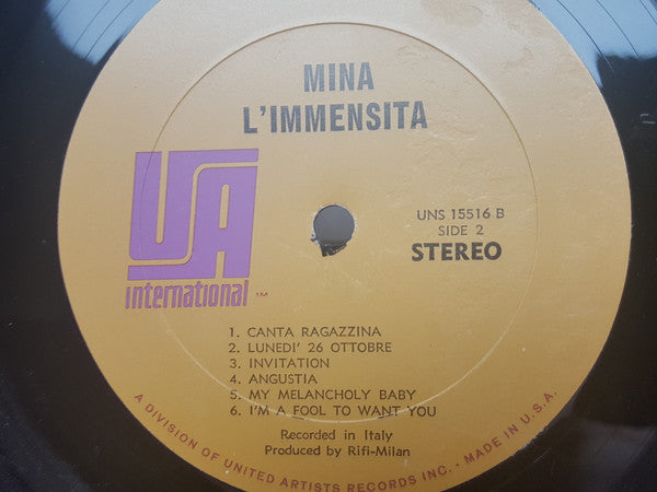 Mina (3) : L'Immensità (LP, Comp)