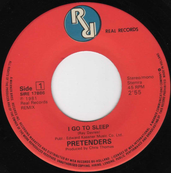 The Pretenders : I Go To Sleep (7", Single)