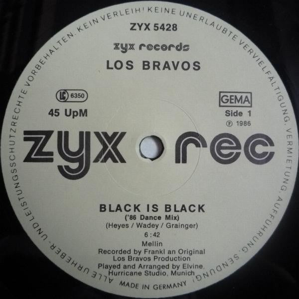 Los Bravos : Black Is Black ('86 Dance Mix) (12", Maxi)