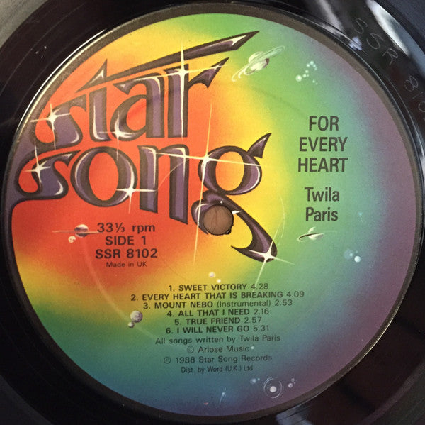 Twila Paris : For Every Heart (LP, Album)